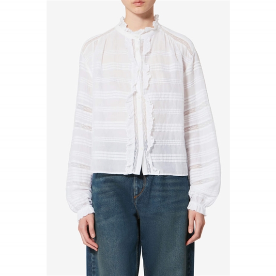 Isabel Marant Etoile Peline Skjorte, Hvid